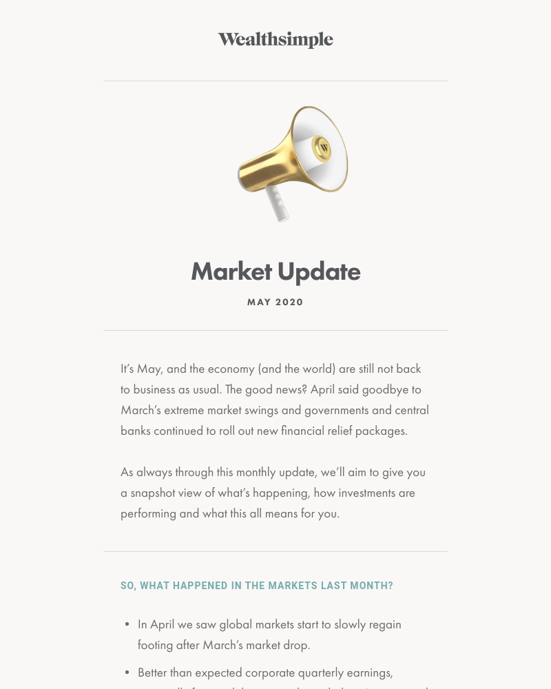 Wealthsimple - May Market Update