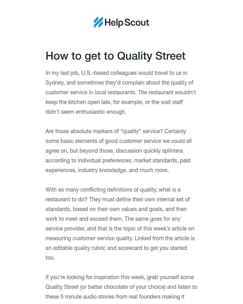 Help Scout - Measuring Support Quality + a rubric & scorecard you can use