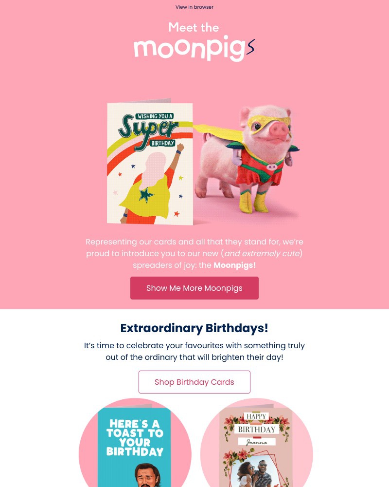 Moonpig - 🐷 Meet the Moonpigs! 🐷