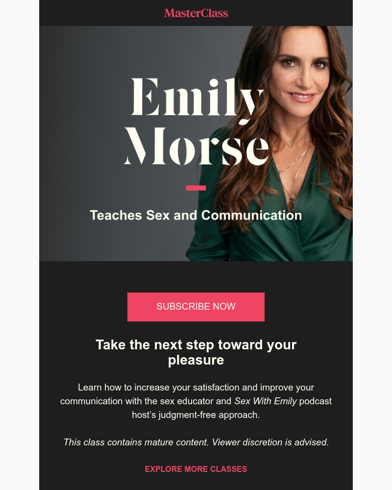  - Meet your new instructor: Emily Morse