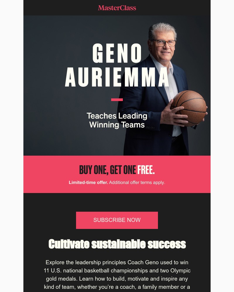  - Meet your new instructor: Geno Auriemma