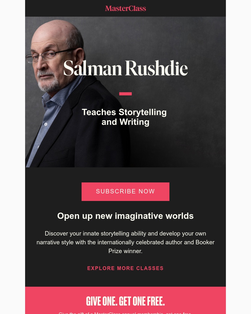  - Meet your new instructor: Salman Rushdie