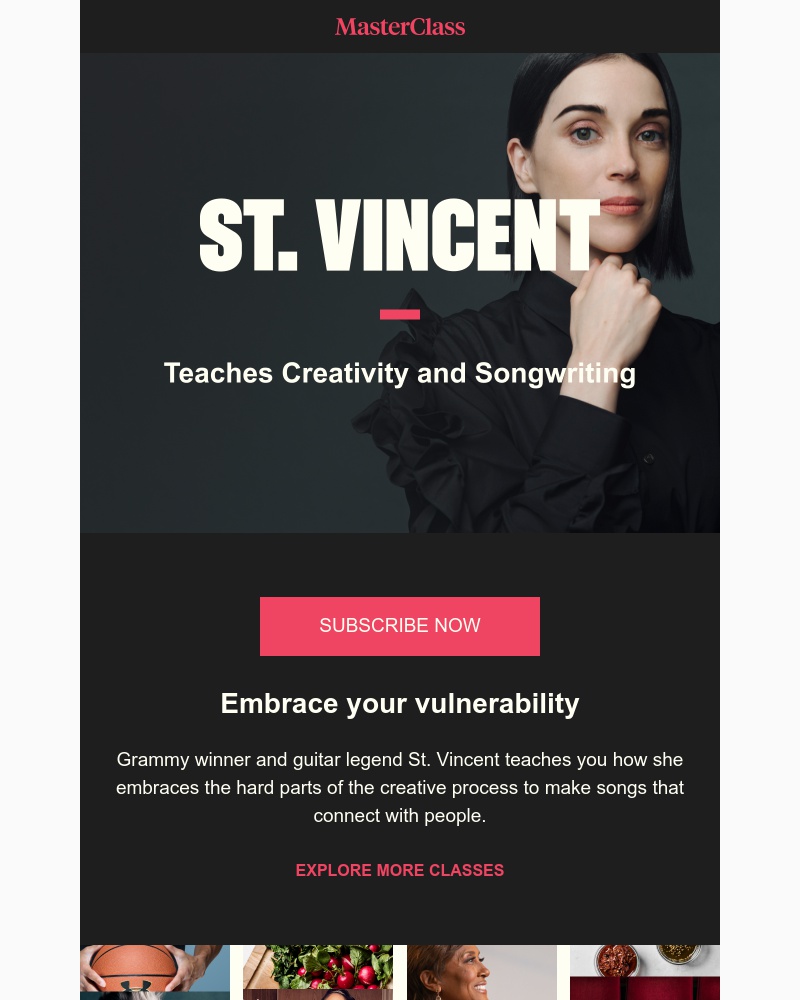  - Meet your new instructor: St. Vincent