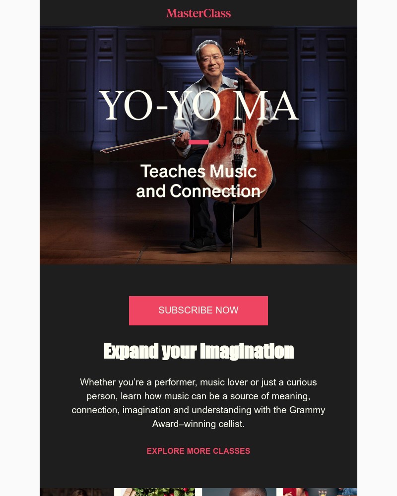 - Meet your new instructor: Yo-Yo Ma