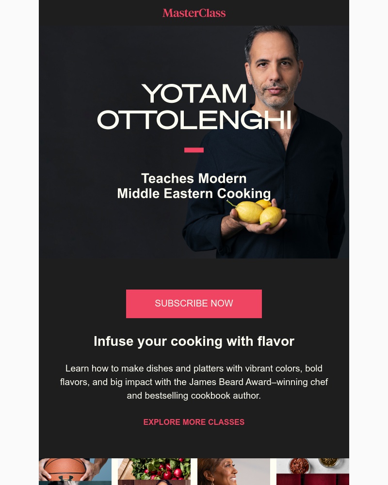 - Meet your new instructor: Yotam Ottolenghi