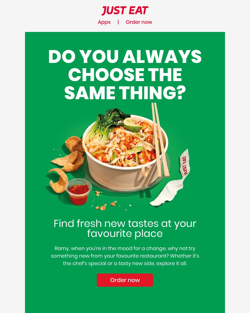 Just Eat - Menus are for exploring 🆕
