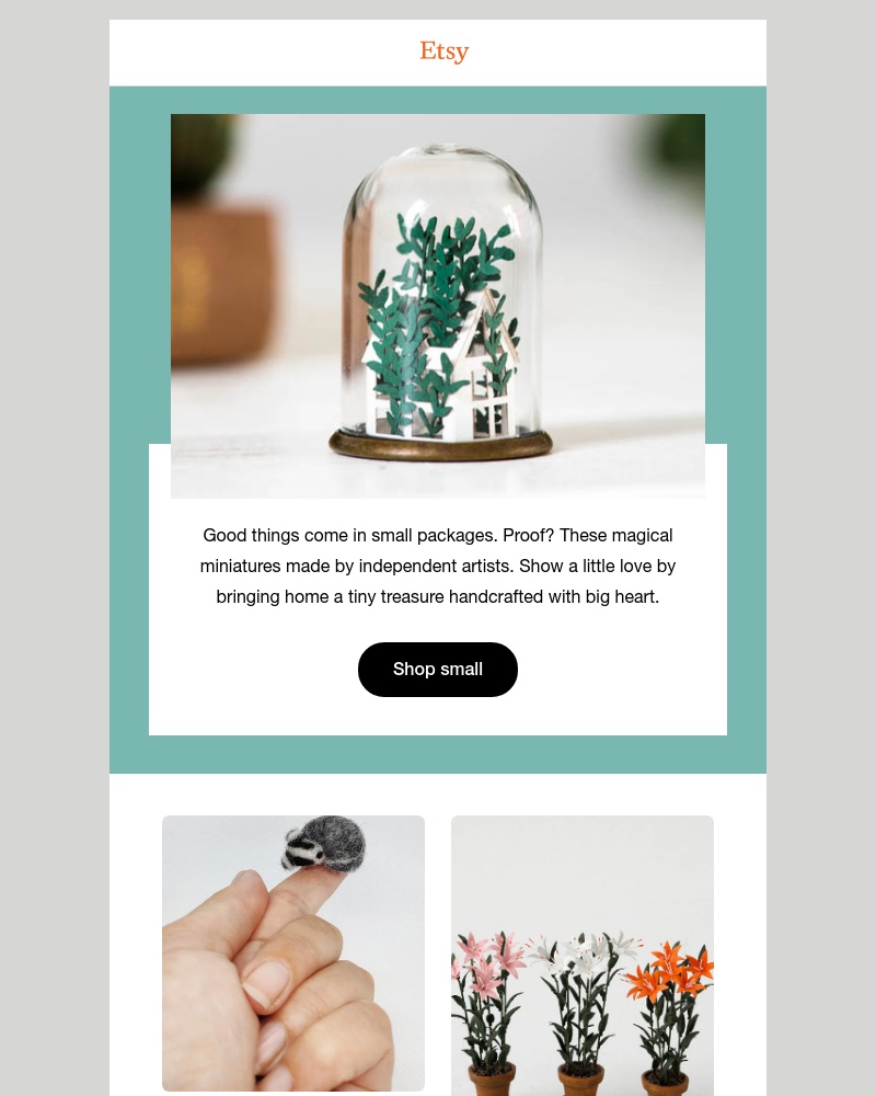Etsy - Mini delights, maximum joy