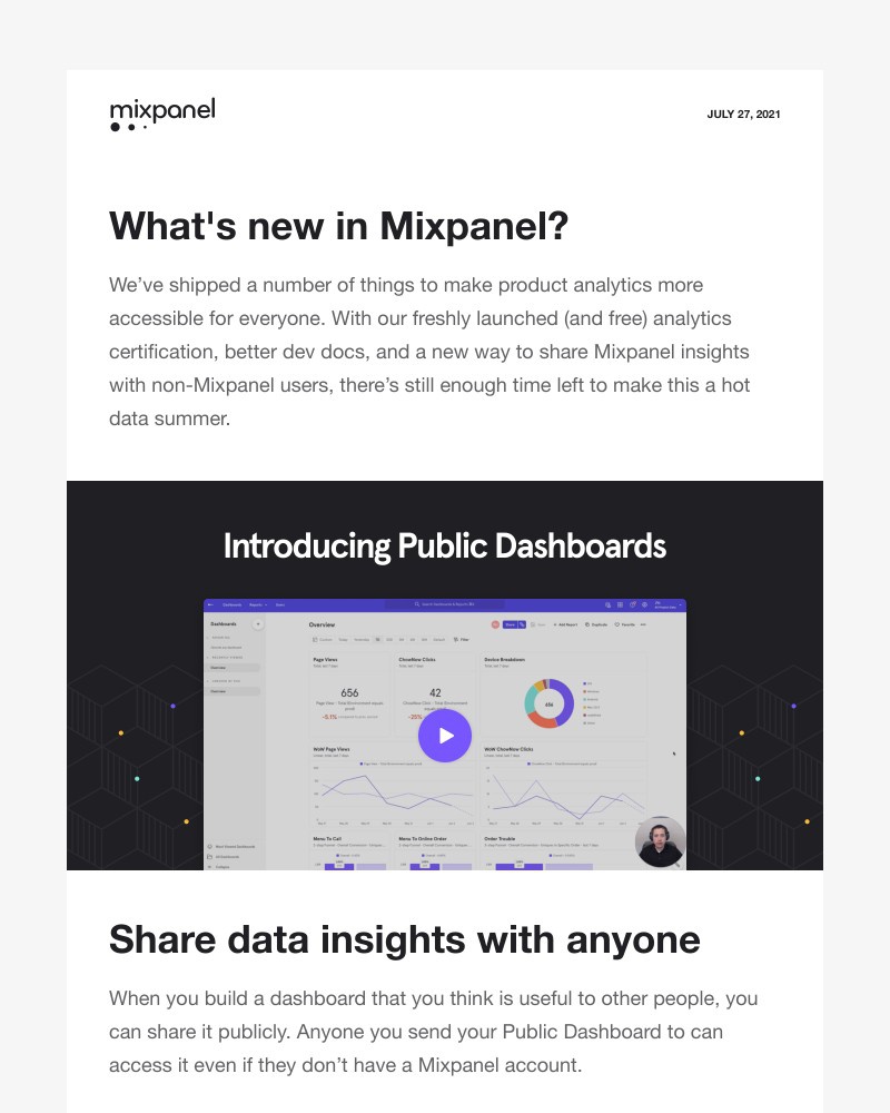 Mixpanel - Mixpanel July 2021 Product Updates