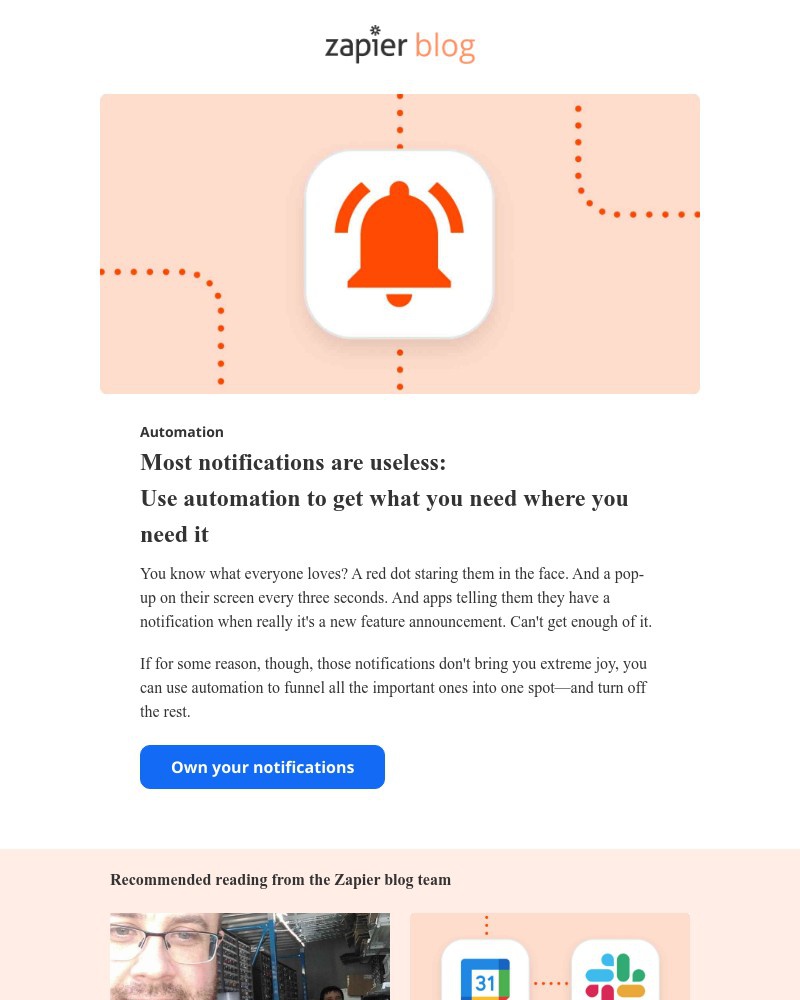 Accepting an invite on Zapier video screenshot