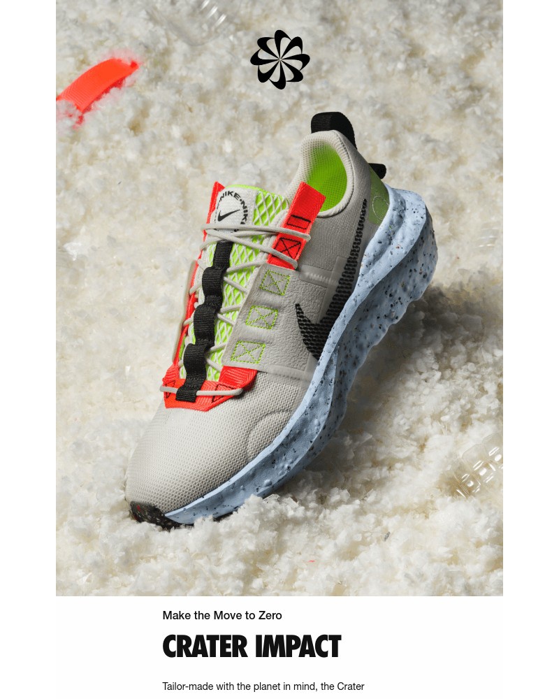 SNKRS by Nikes - Move to Zero with Crater Impact