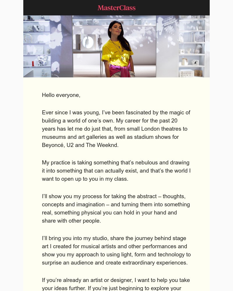  - My class on turning ideas into art is here