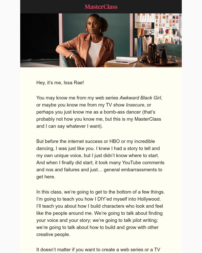  - My MasterClass on creating outside the lines is here