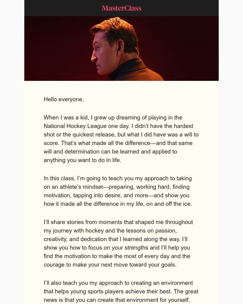  - My MasterClass on the athlete’s mindset is here