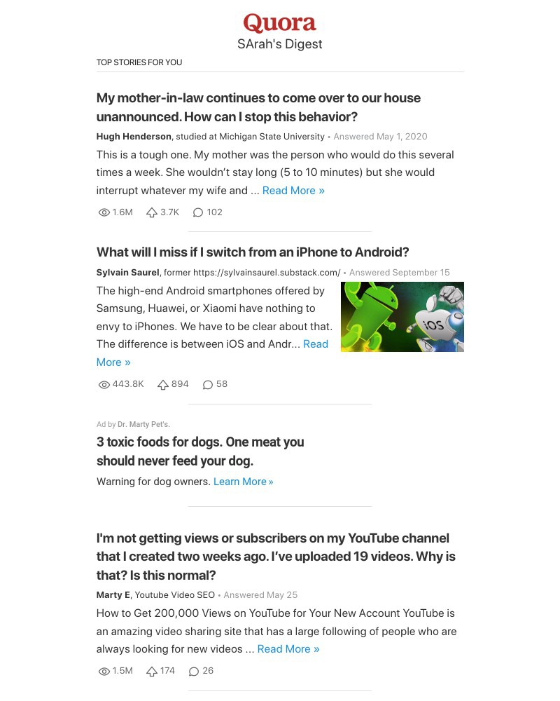 Quora - My mother-in-law continues to come over to our house unannounced. How can I stop this...?