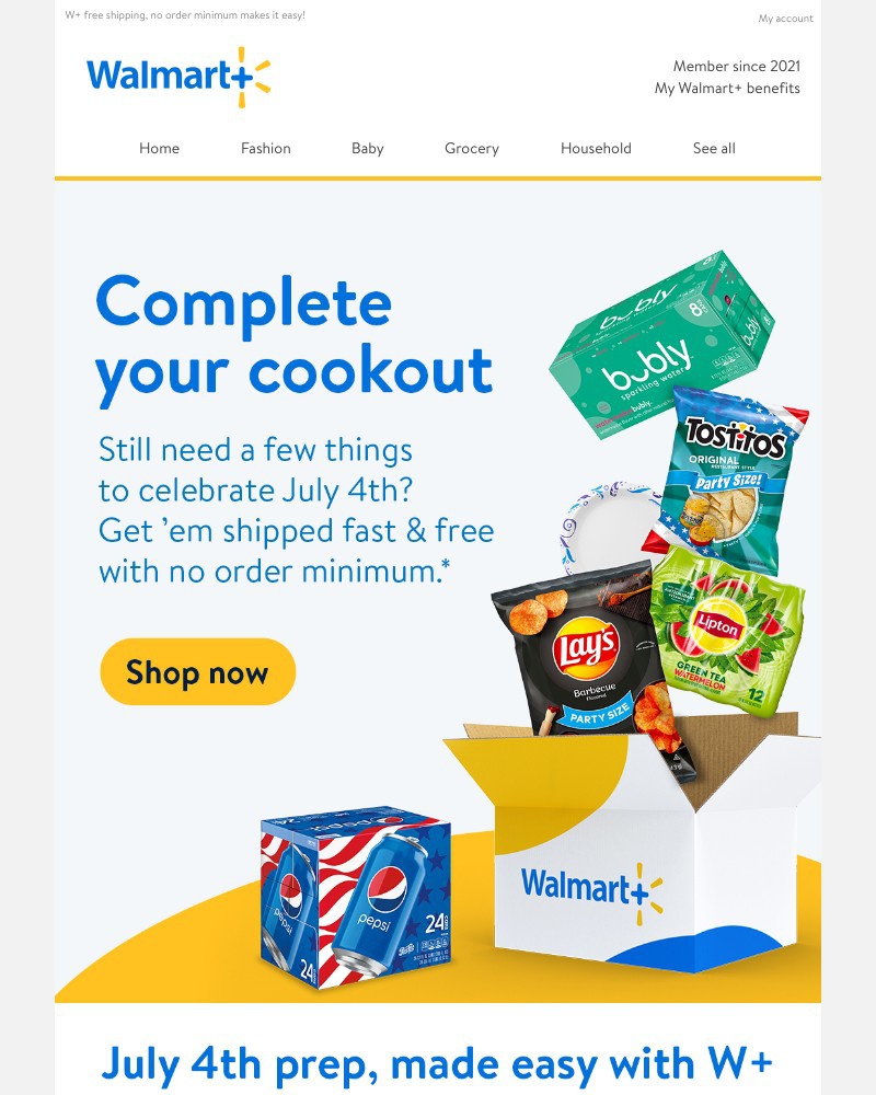 Walmart - Need a few more things for 4th of July? 🎆