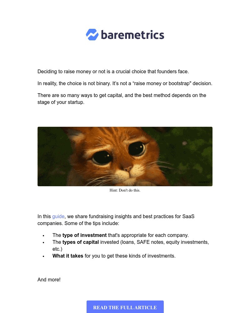 Baremetrics - Need capital for your startup? Here's your options 💰