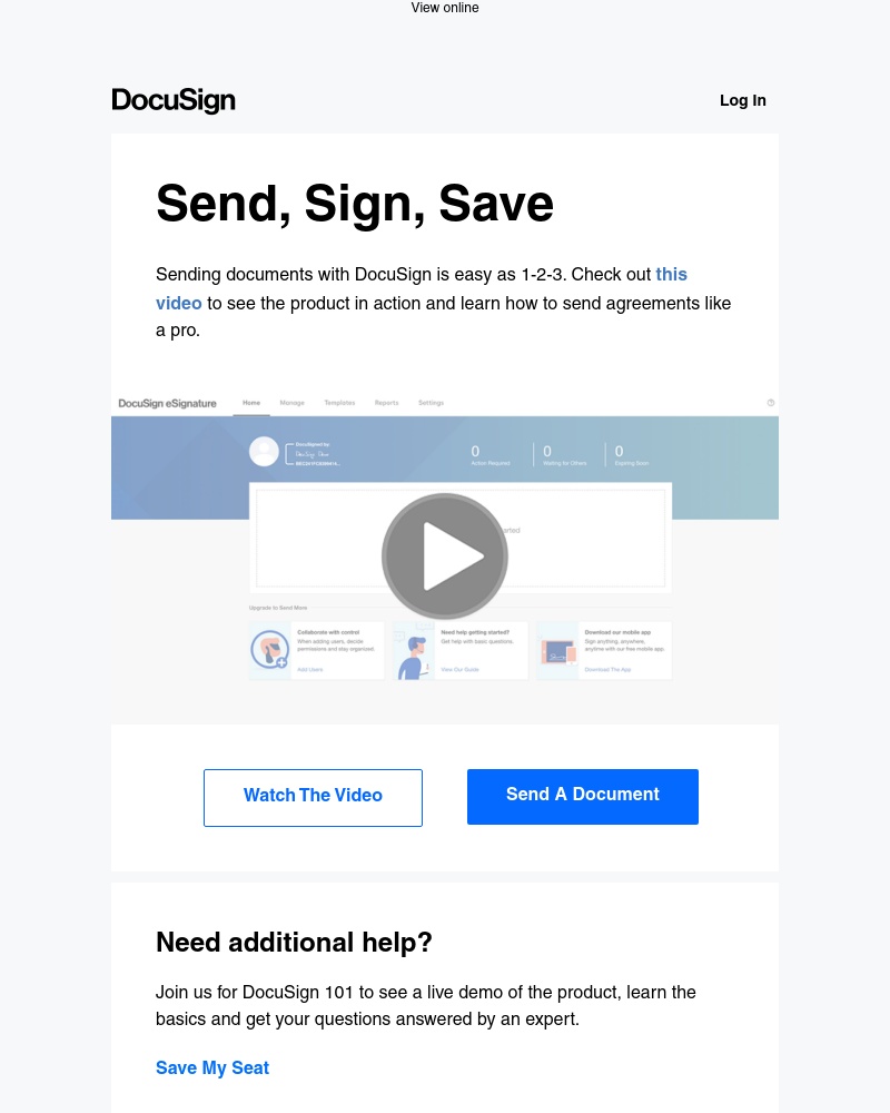  - Need help sending a document?