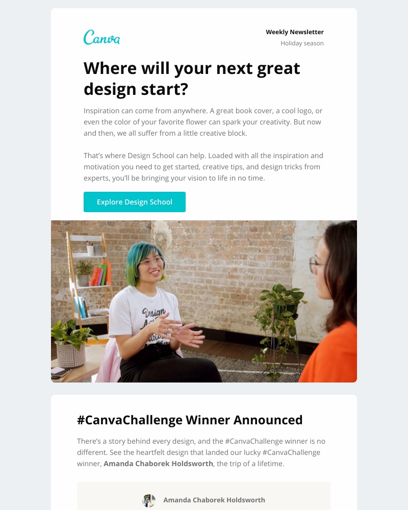 Onboarding on Canva video screenshot