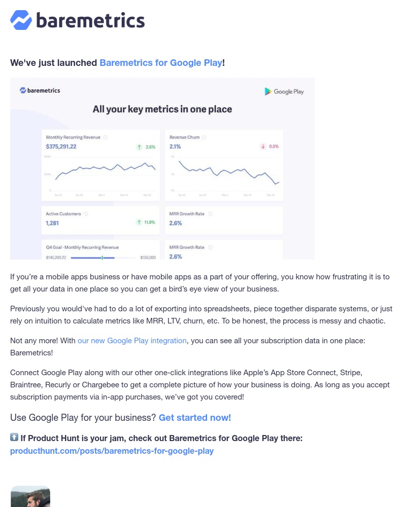 Baremetrics - NEW: Baremetrics for Google Play