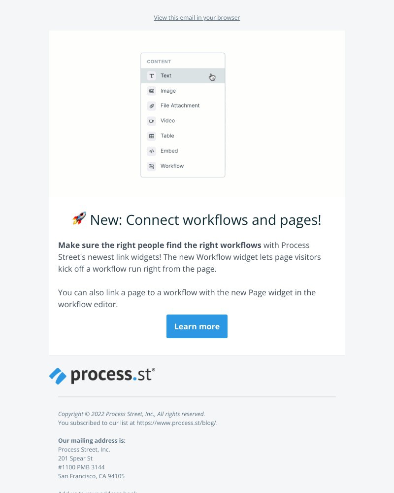 Process Street - 🚀New: Connect workflows and pages!