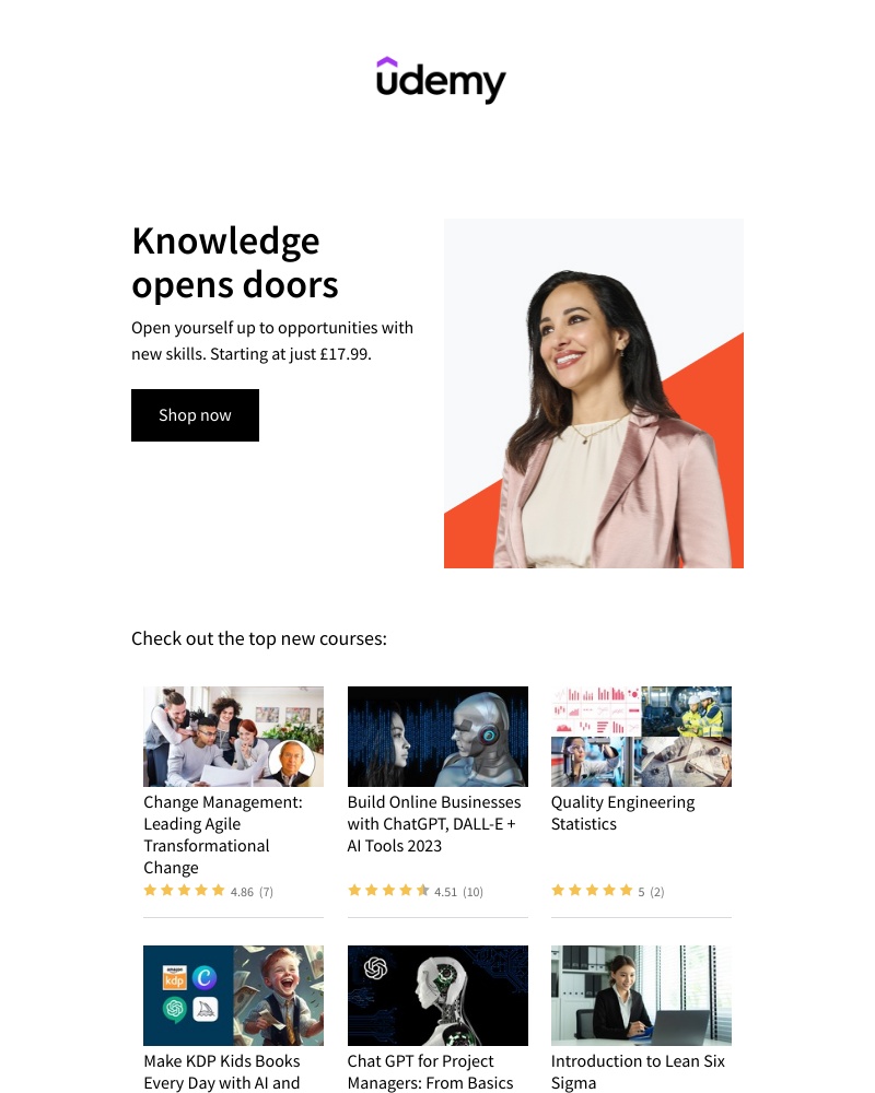 Udemy - New courses, new possibilities