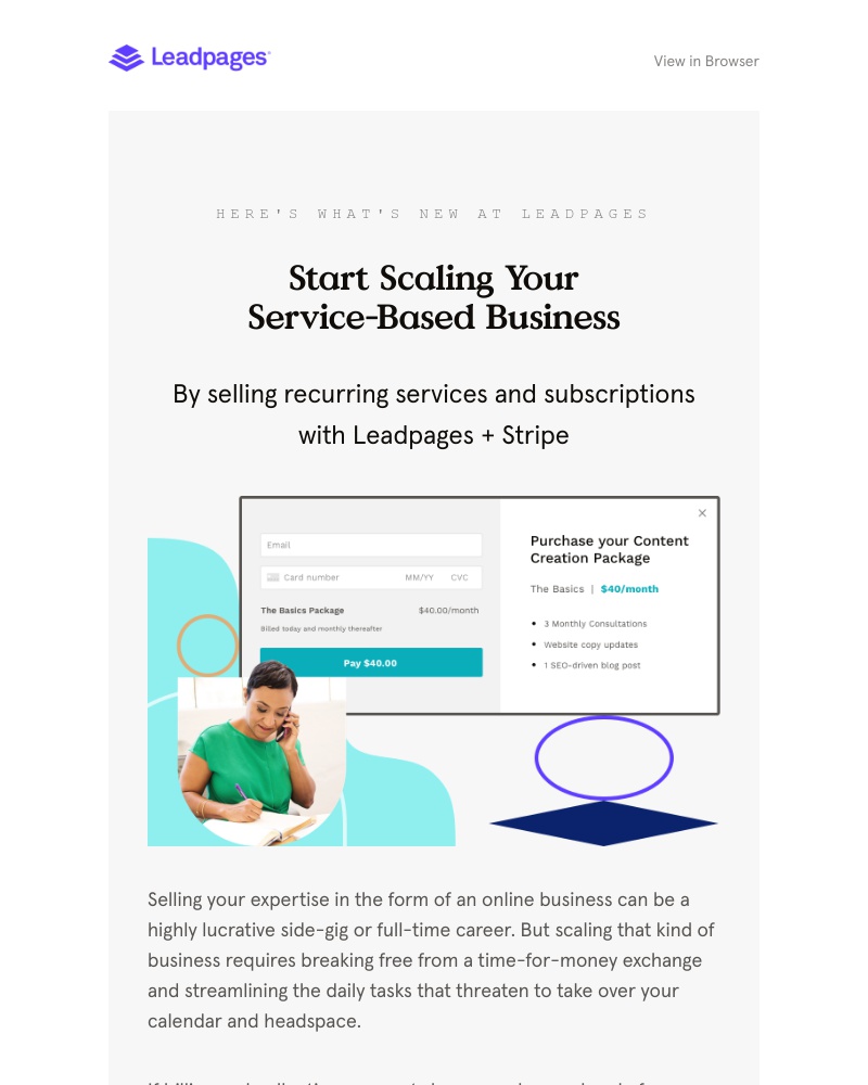 Onboarding on Leadpages video screenshot