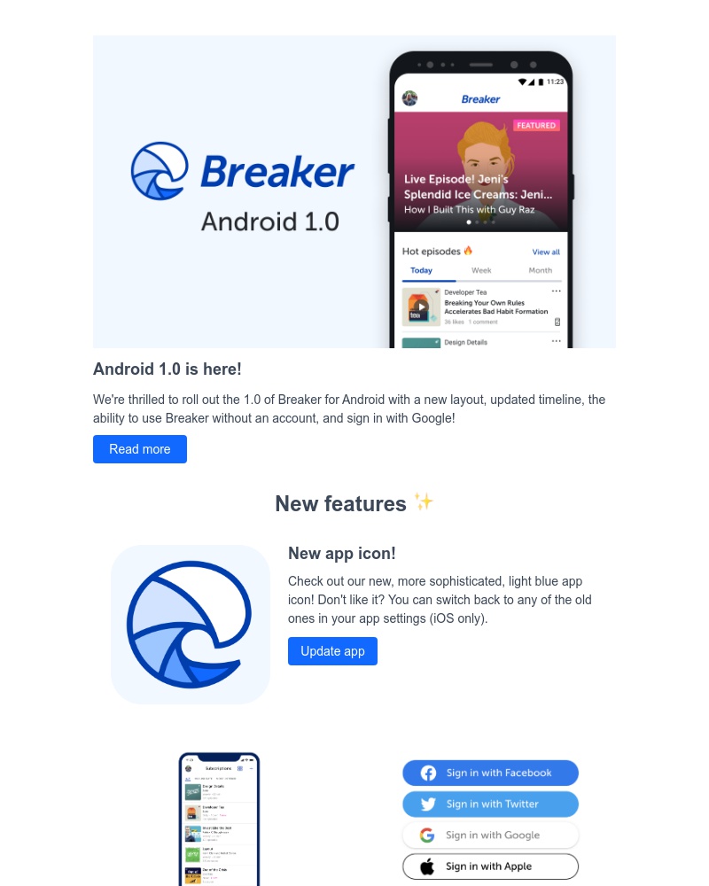 Breaker - New features on Breaker ✨