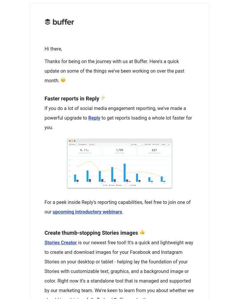 - |New| Free tools and faster Reply reporting