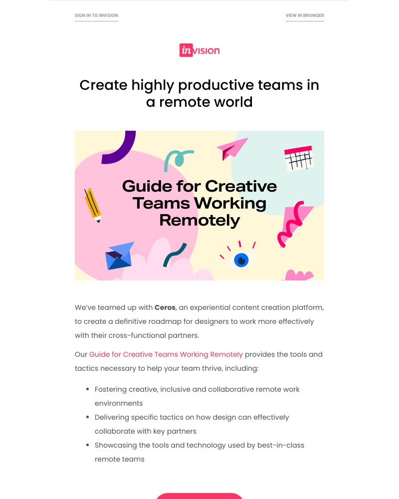 InVision - NEW: Guide for Creative Teams Working Remotely