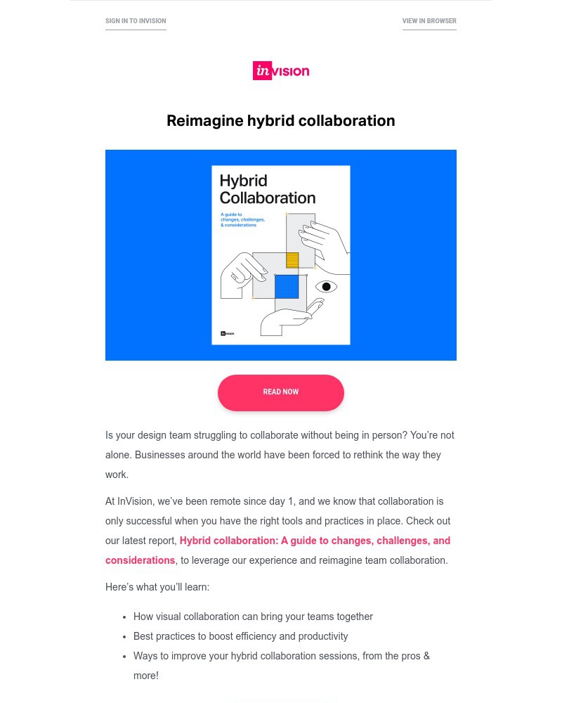 InVision - New Guide: How design teams can improve hybrid collaboration