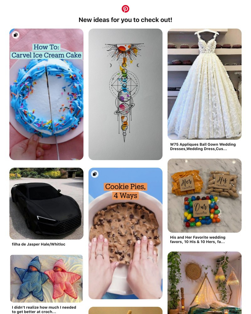 Pinterest - New ideas are ready for you