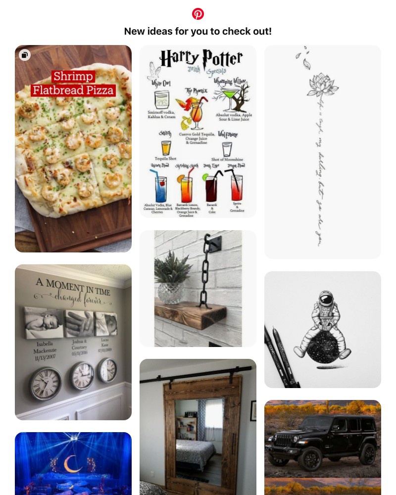 Pinterest - New ideas are ready for you
