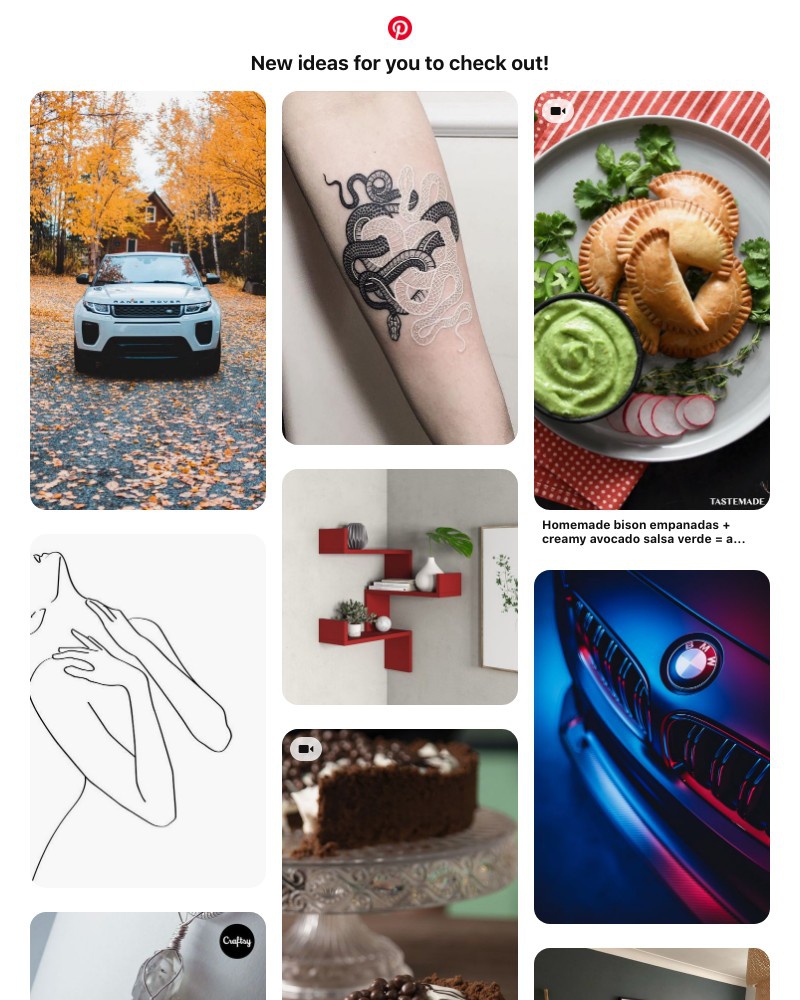 Pinterest - New ideas are ready for you