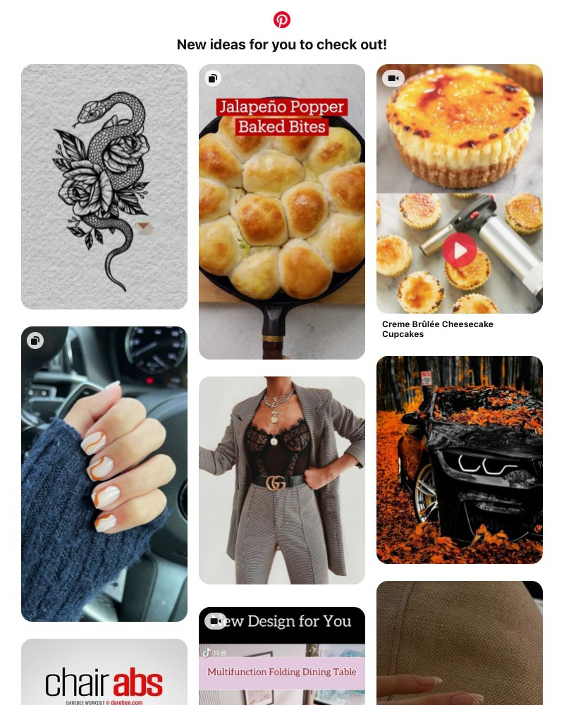 Pinterest - New ideas are ready for you