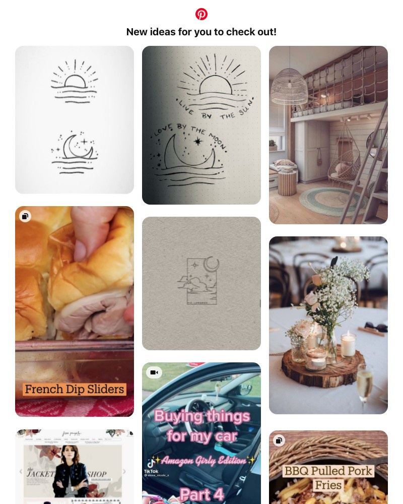 Pinterest - New ideas are ready for you