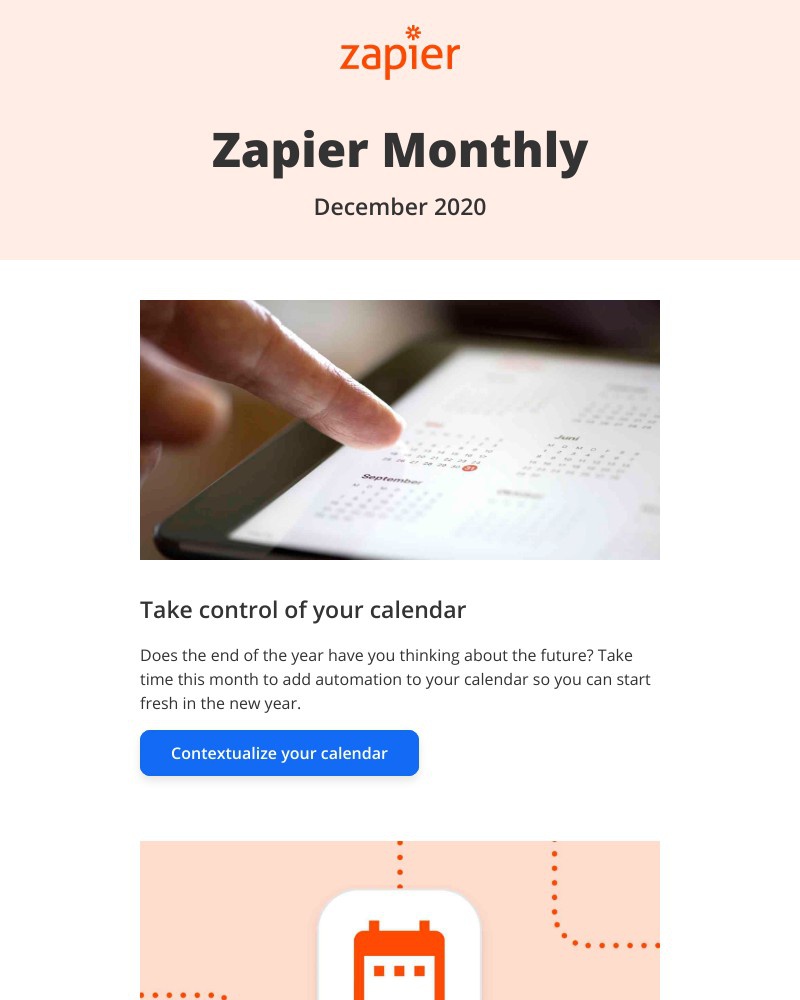 Zapier - New in December: Take control of your calendar next year, 2 updates, and 10 new apps