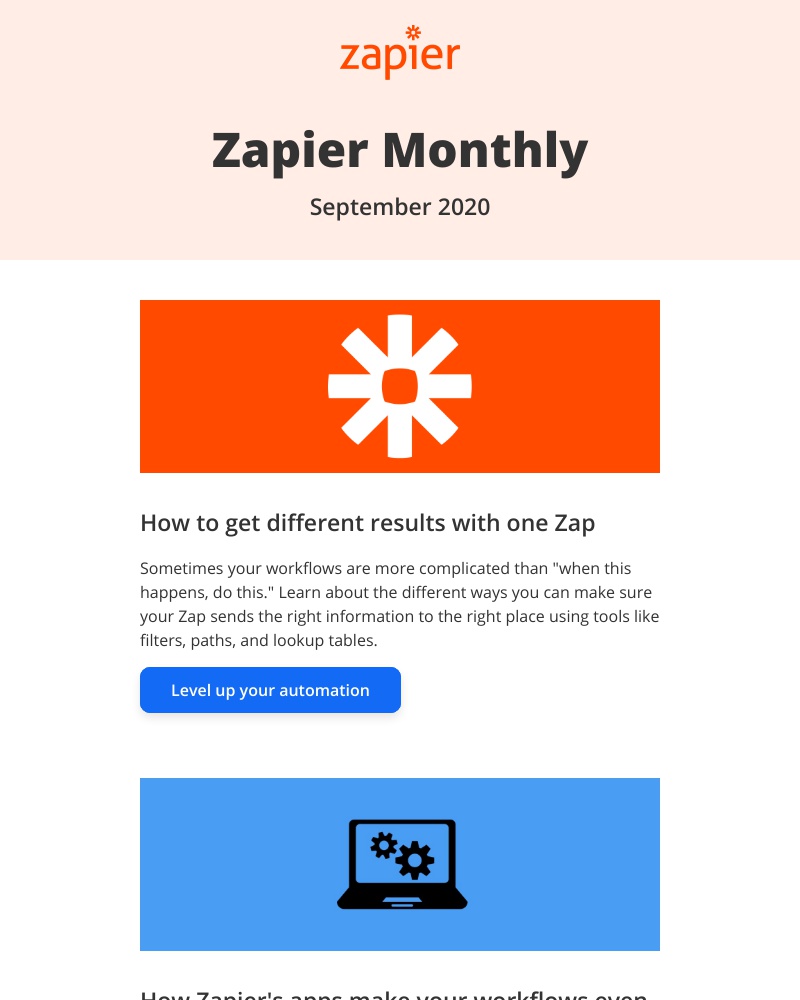 Zapier - New in September: Use Zapier like a pro, 9 updates, and 10 new apps!