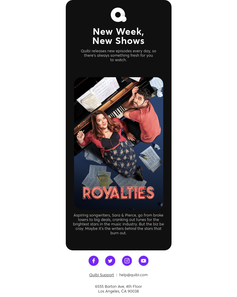 Quibi - New on Quibi This Week: Royalties