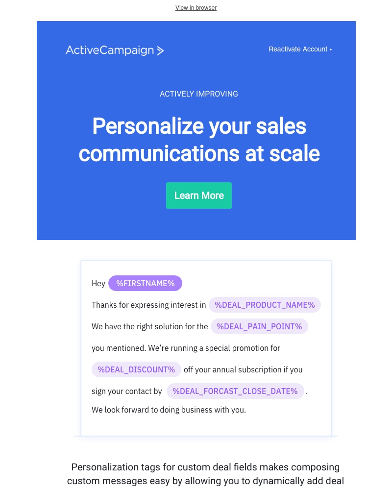  - [New] Personalize your sales messaging at scale