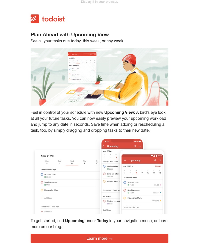 Todoist - New: Plan ahead with Upcoming View ✨