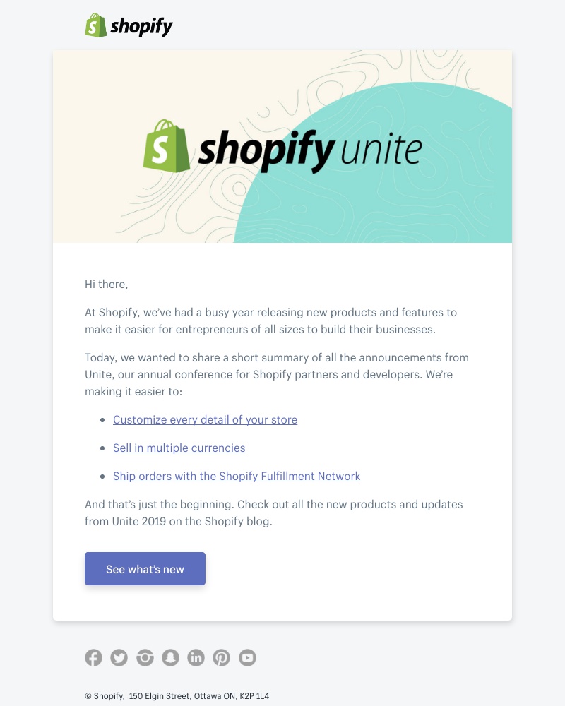 Shopify - New products announced at Shopify Unite