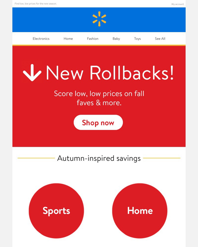 Walmart - New R-O-L-L-B-A-C-K-S are here 🙌