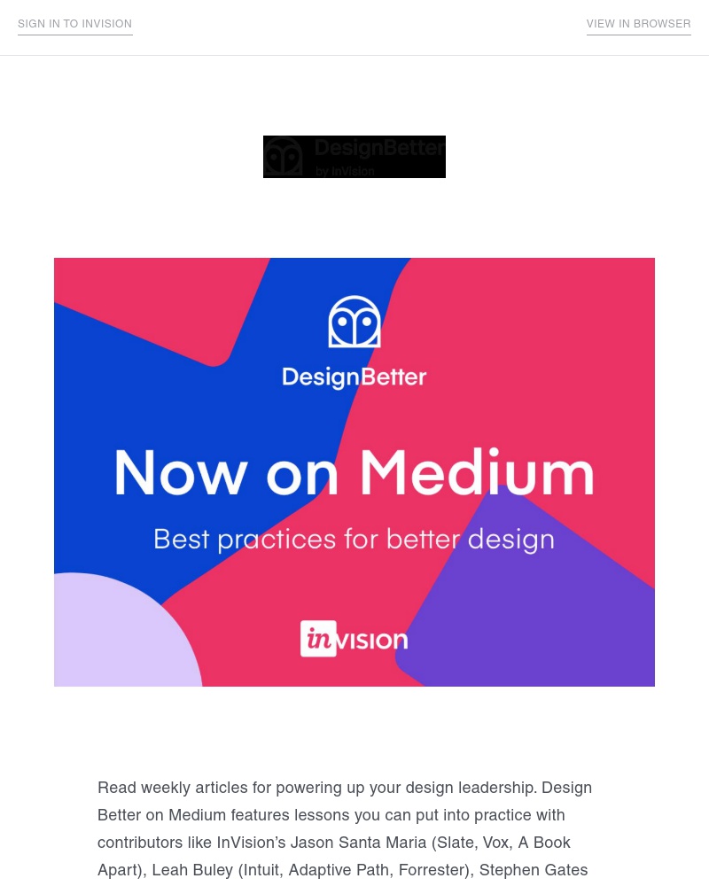 InVision - New reads to evolve your design practice