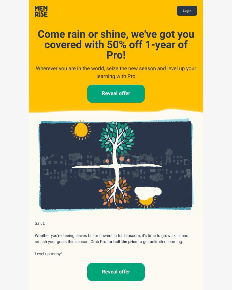 Memrise - New season, new adventure with 50% off! ✨