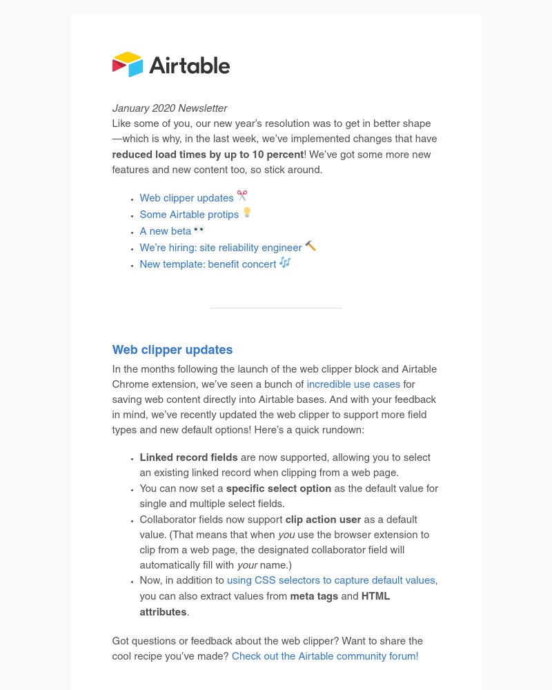 Airtable - New year, new features, faster Airtable