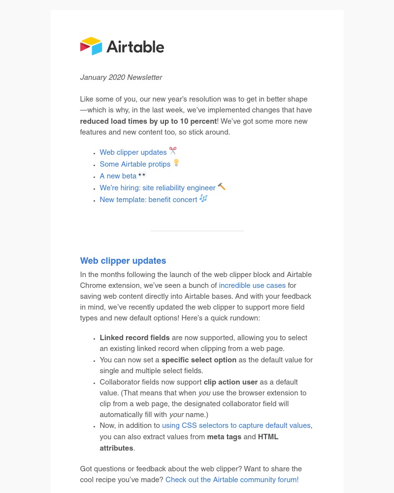 Airtable - New year, new features, faster Airtable