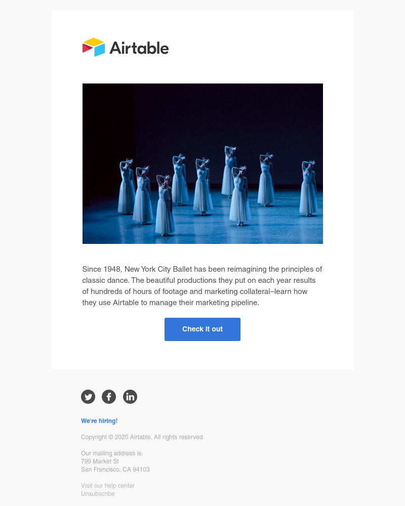 Airtable - New York City Ballet's golden ticket
