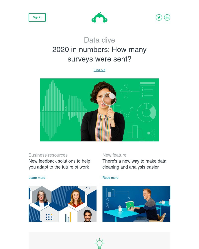 SurveyMonkey - Newsletter: January 2021