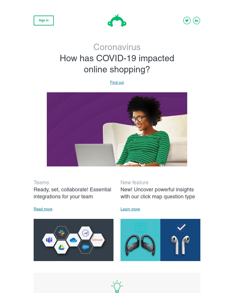 SurveyMonkey - Newsletter: September 2020