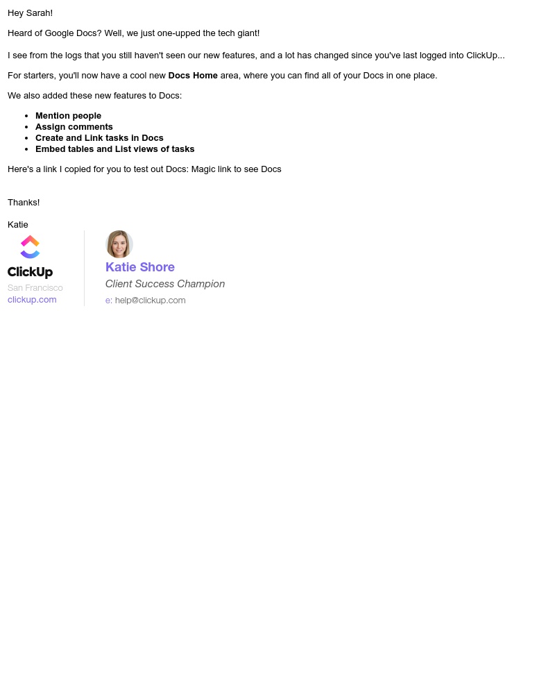 ClickUp - No more Google Docs 😱